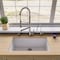 Alfi Brand White 33" Sgl Bowl Undermount Granite Composite Kitchen Sink AB3322UM-W - alternate 2